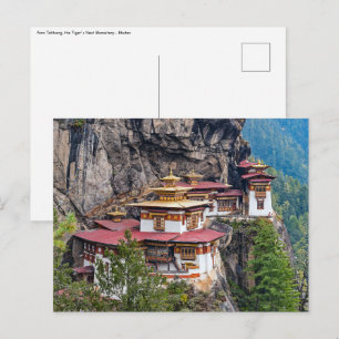 Paro Taktsang: The Tiger's Nest Monastery - Bhutan Vykort