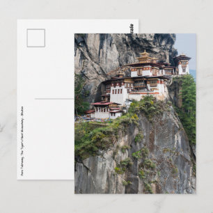 Paro Taktsang: The Tiger's Nest Monastery - Bhutan Vykort