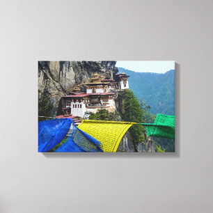 Paro Taktsang: Tigernästet kloster - Bhutan Canvastryck