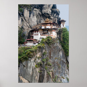 Paro Taktsang: Tigernästet kloster - Bhutan Poster