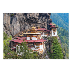 Paro Taktsang: Tigernästet klostret - Bhutan Fototryck