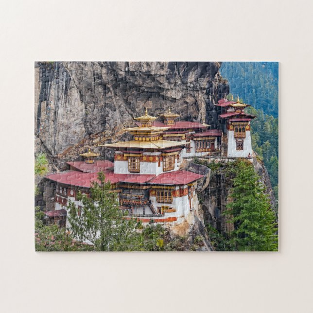 Paro Taktsang: Tigernästet klostret - Bhutan Pussel (Horisontell)