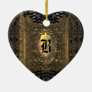Parocollet Elegant Old World Charm Monogram Julgransprydnad Keramik