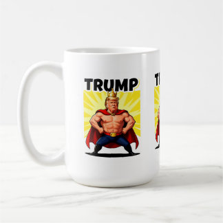 Parodic Superhero Trump Caricature Kaffemugg