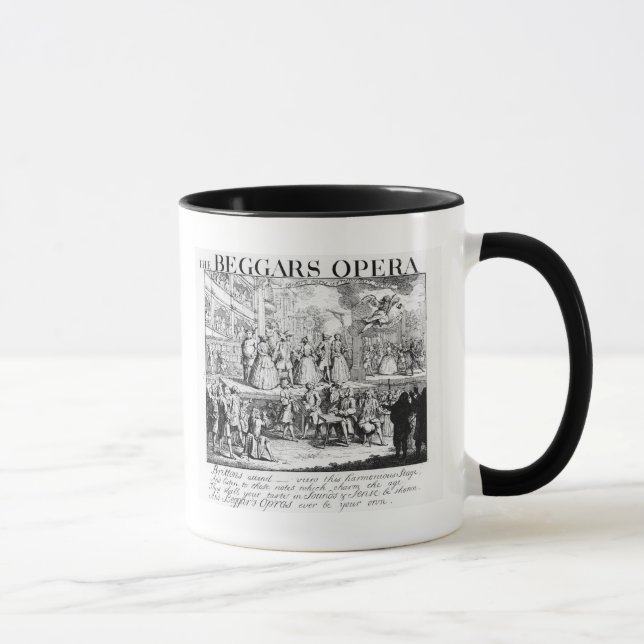 Parodierade tiggare opera, 1728 mugg (Höger)