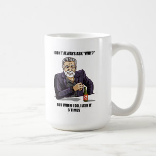 Parodimuggen för 5 Whys - luta bloggen Kaffemugg