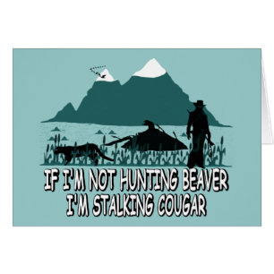 Parodipumajägare Hälsningskort