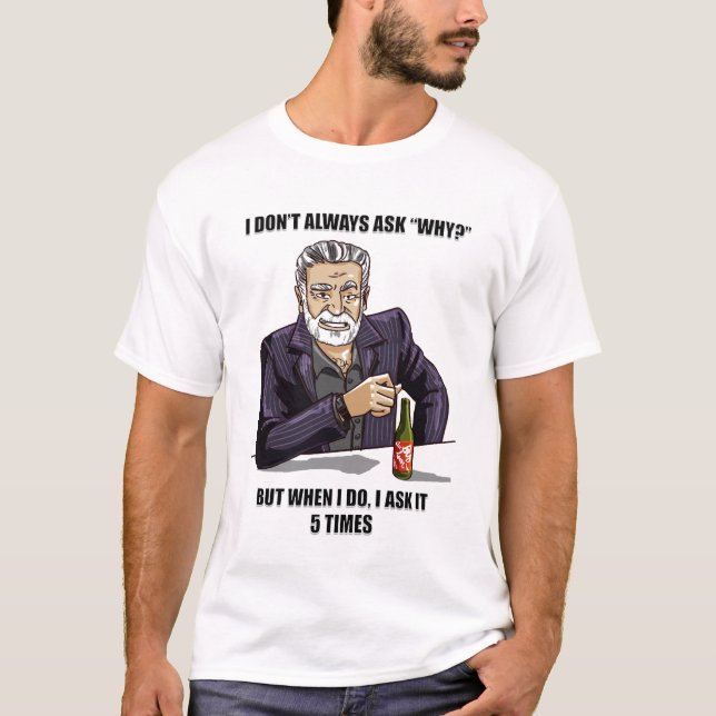 ParodiT-tröja för 5 Whys Tee Shirt (Framsida)