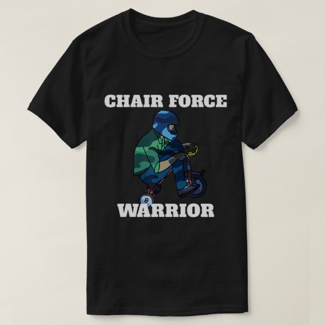 Parody Funny militärstol Force One T-Shirt (Design framsida)
