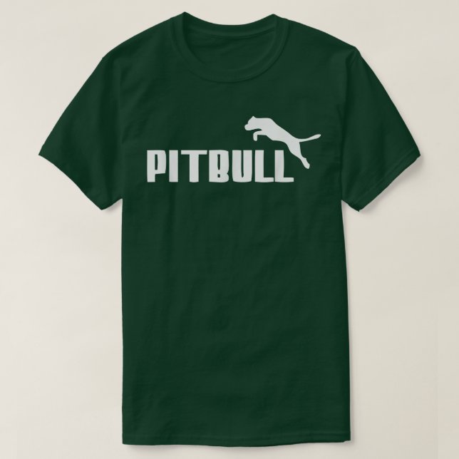 Parody Pitbull Hund T Shirt (Design framsida)
