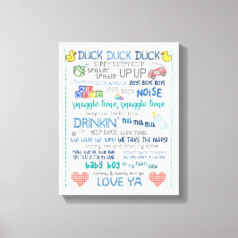 Parody plantskola art pojke jay tyst bob sång canvastryck