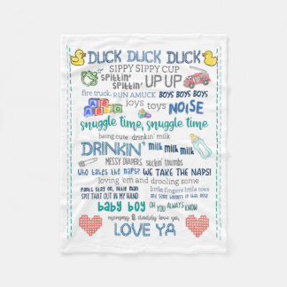 Parody plantskola art pojke jay tyst bob sång fleecefilt