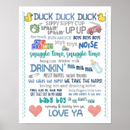 Parody plantskola art pojke jay tyst bob sång poster