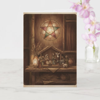 Parol och Belen i vintage-stil Kort