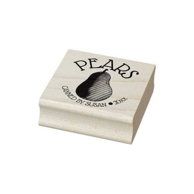 Päron av frukt, bär, mogna, sommarfruktträd, konse stämpel (Stämpel)