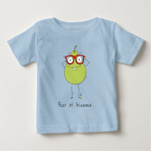 Päron av glasögon, glassle & Cute Barn T-Shirt