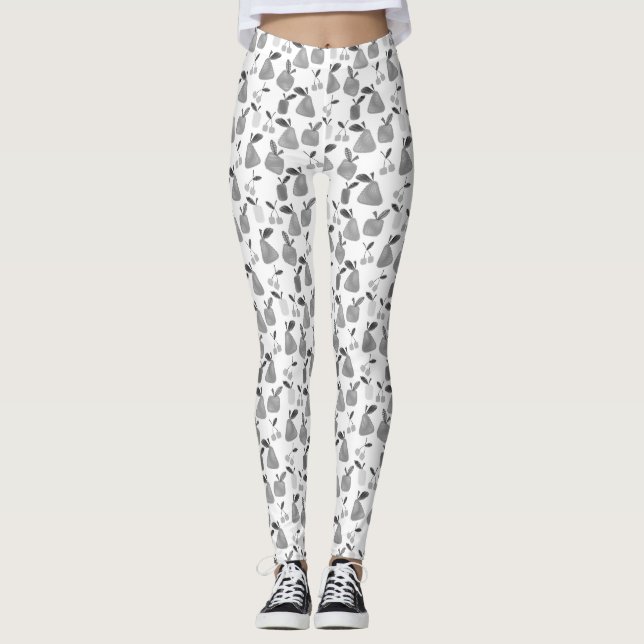 Päron av ogenomskinlig tecknad leggings (Framsida)