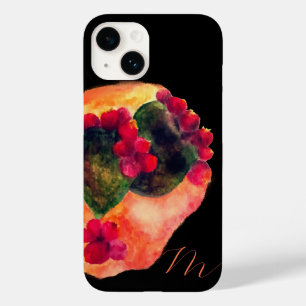Päron i vattenfärg Cactus Monogram