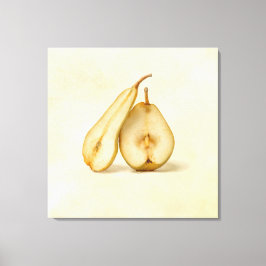 Päron - min sötsak och Perfekt halv Canvastryck