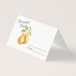 Päron möhippa - bröllop bordsnummer kort