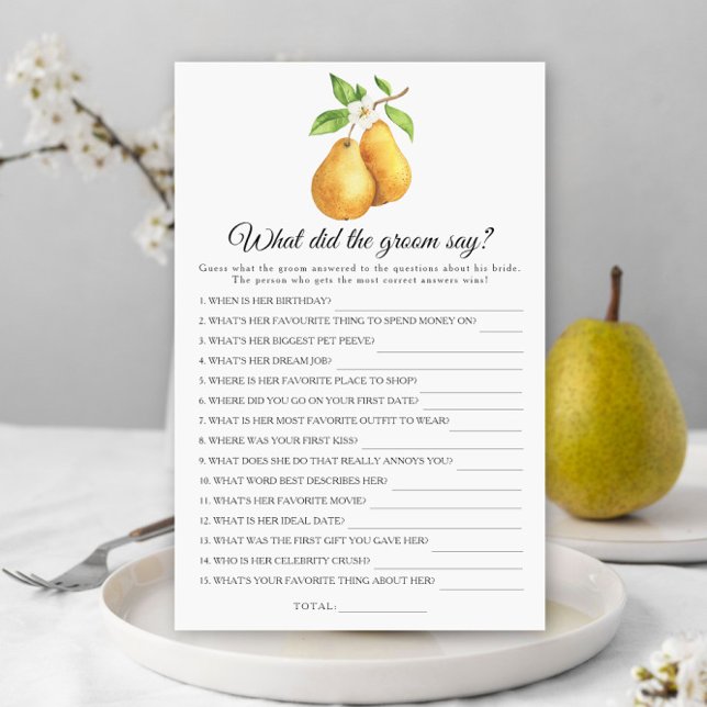 Päron Möhippa Vad sa brudgummen? (Skapare uppladdad)