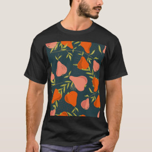Päron överlappande: Färg Vintage Tapet T Shirt