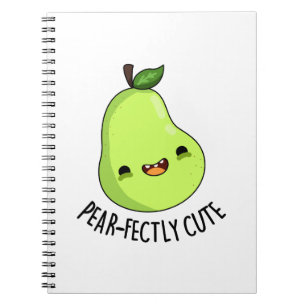 Päron-perfekt Söt Frukt Päron Puns Anteckningsbok