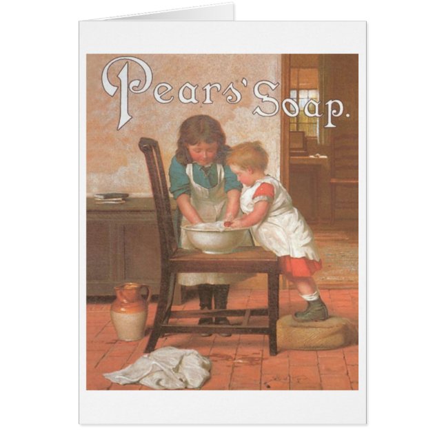 Päron Soap 2 Kids Hälsningskort (Framsidan)