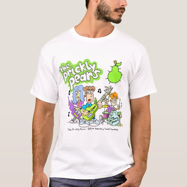 Päron, Tecknad, pop Sten och T-Shirt (Framsida)