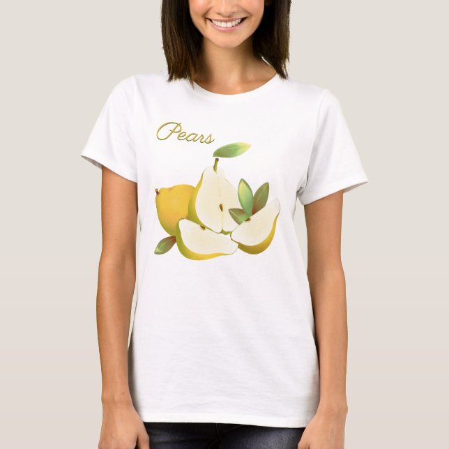 Päron Tropical Fruit T Shirt (Framsida)