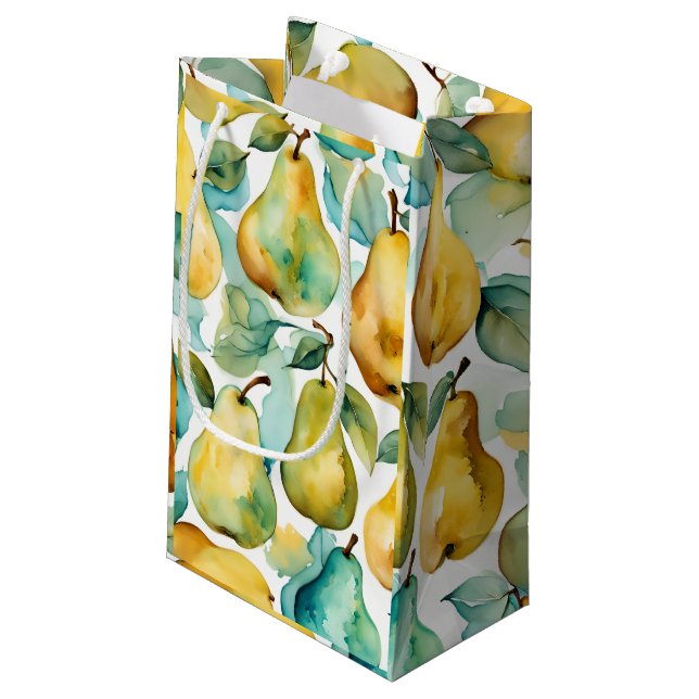 Päron, vattenfärgskonst (Baksidan Vinklad)