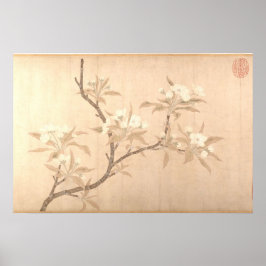 Päronblommor Antik Oriental ca.1280 Poster