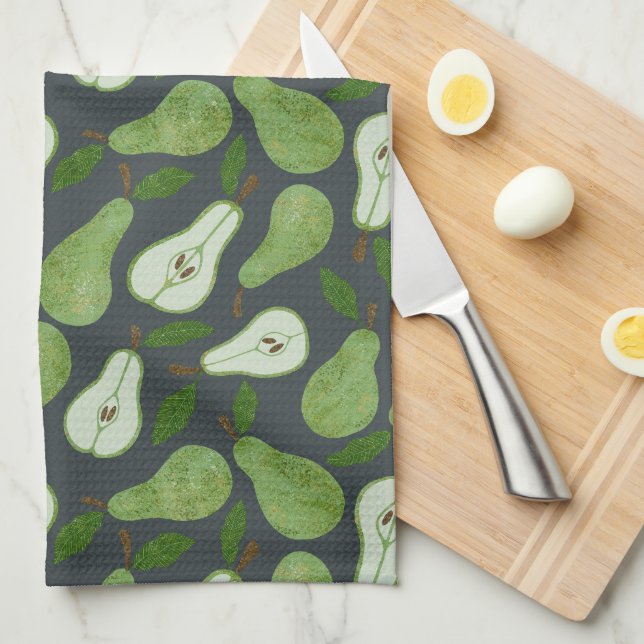 Päronfrukt mönster kökshandduk (Vikt i Fjärdedel)