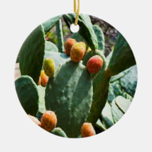 Päronfrukt (Pear Cactus) Julgransprydnad Keramik