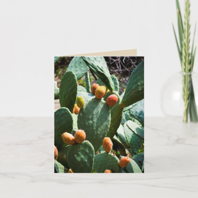 Päronfrukt (Pear Cactus) Kort (Framsida)