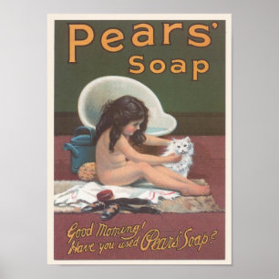Päronsåpa, kattbad och poster