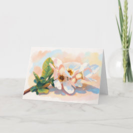 Päronsk Blomster Pastell Konst Notkort Kort