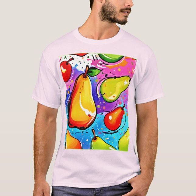 Päronteckning T Shirt (Framsida)