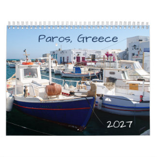 Paros 2027 Grekisk Ökalender Kalender