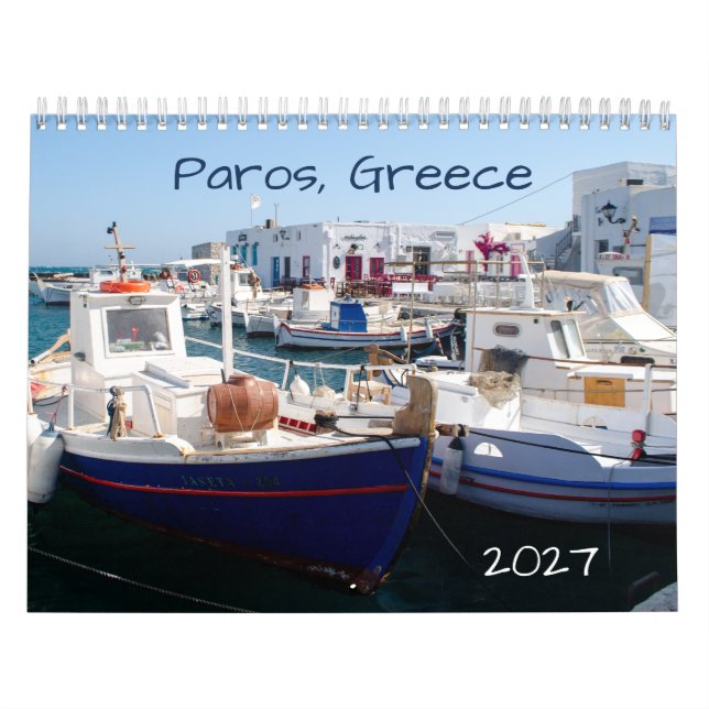 Paros 2027 Grekisk Ökalender Kalender (Omslag)