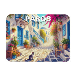 Paros Greece Islands Travel cat Magnet