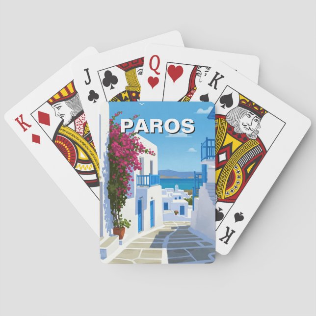 Paros Grekland Ö Resor Casinokort (Baksidan)