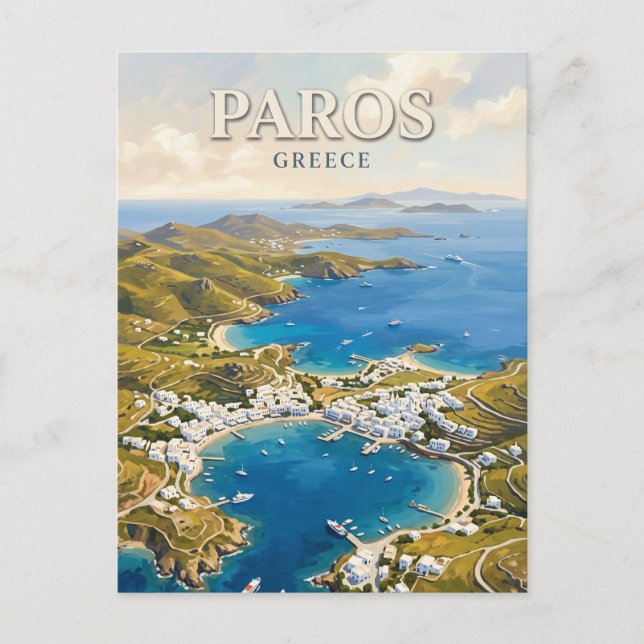 Paros Grekland Vykort (Framsida)
