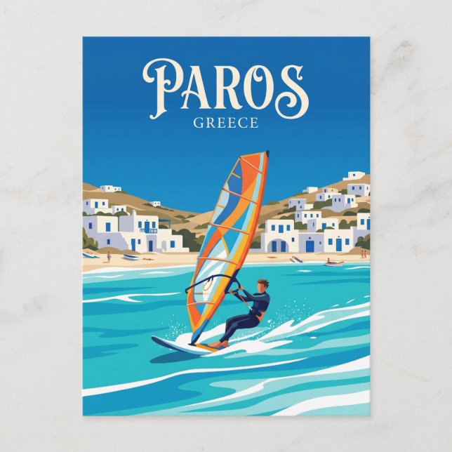 Paros Grekland Vykort (Framsida)