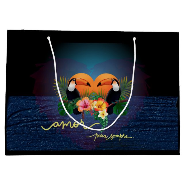 Parot Tropiks Gift Bag - Kärlek (Baksidan)