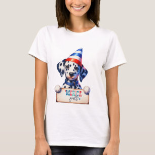 Parotic Dalmatian "Merica Y'all T Shirt
