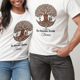 Parpersonlig T-Shirt för Äventyret vecklar ut sig