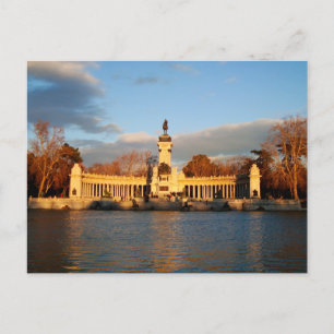 Parque de El Retiro, Madrid, Spanien Vykort