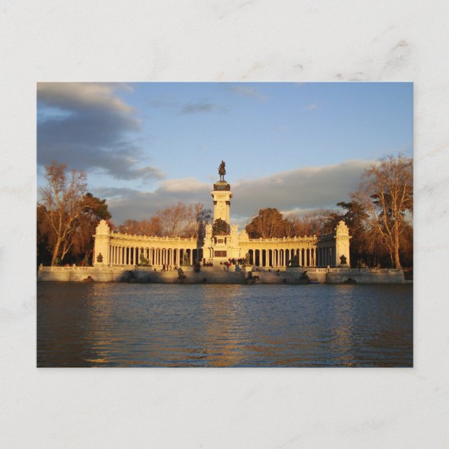 Parque de El Retiro, Madrid, Spanien Vykort (Framsida)