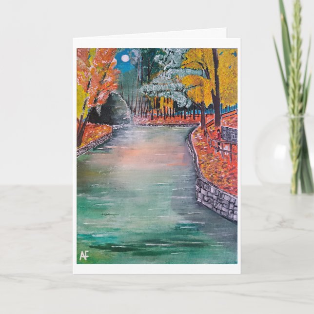 Parque de San Vicente Painting av Alfred Fox Kort (Framsida)